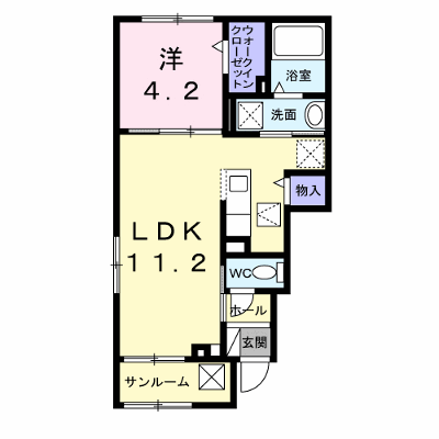 ロテュス 101【管理NO：1-028809301-01010】 ★家具家電は申し込み後に搬入します★ ★2026年12月上旬入居可能★の物件画像