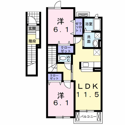 フレスクーラＢ 202【管理NO：1-014050402-02020】 ★家具家電は申し込み後に搬入します★ ★2026年10月中旬入居可能★の物件画像