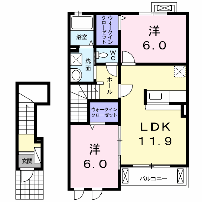 オーク　ヴィレッジ 202【管理NO：1-020133301-02020】 ★家具家電は申し込み後に搬入します★ ★2026年10月中旬入居可能★の物件画像