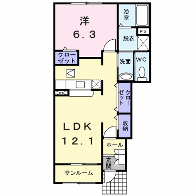 グラン・ソーレ　Ⅰ 103【管理NO：1-014714701-01030】 ★家具家電は申し込み後に搬入します★ ★2026年10月上旬入居可能★の物件画像
