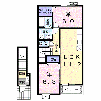 ＶＩＣＴＲＩＡ 203【管理NO：1-016988301-02030】 ★家具家電は申し込み後に搬入します★ ★2026年09月中旬入居可能★の物件画像