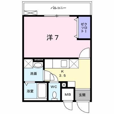 フィオーレ　１ 103【管理NO：1-015204901-01030】 ★家具家電は申し込み後に搬入します★ ★2026年10月中旬入居可能★の物件画像