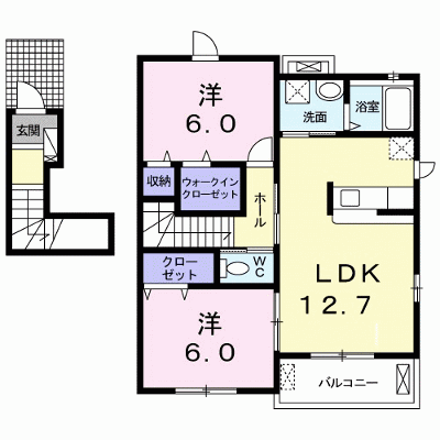 ＬＡ・ＶＩＴＡＲＯＳＡ 201【管理NO：1-022691701-02010】 ★家具家電は申し込み後に搬入します★ ★2026年10月下旬入居可能★の物件画像