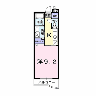 エコー　ウエスト 302【管理NO：1-016031301-03020】 ★家具家電は申し込み後に搬入します★ ★2026年10月中旬入居可能★の物件画像