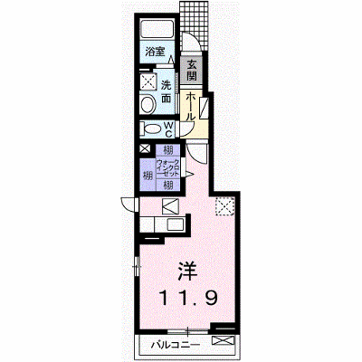 メゾン　ロングフィールド 104【管理NO：1-018543601-01040】 ★家具家電は申し込み後に搬入します★の物件画像
