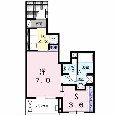 カルム　ドミール 102【管理NO：1-020715101-01020】 ★家具家電は申し込み後に搬入します★ ★2026年10月上旬入居可能★の物件画像
