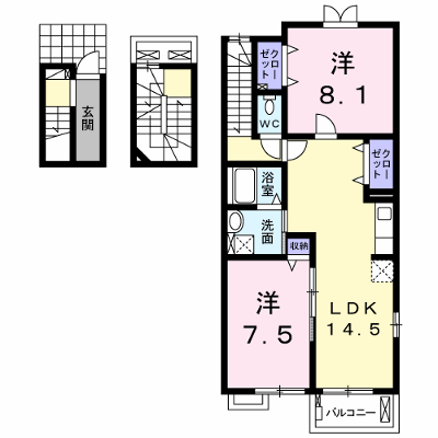 ベルアンジュ 301【管理NO：1-018897401-03010】 ★家具家電は申し込み後に搬入します★ ★2026年08月下旬入居可能★の物件画像