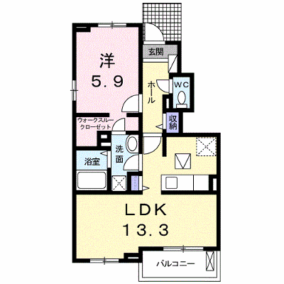 フェリーチェ 105【管理NO：1-021386501-01040】 ★家具家電は申し込み後に搬入します★ ★2026年10月上旬入居可能★の物件画像