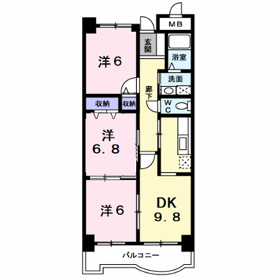 サンフローラ 102【管理NO：1-011555901-01020】 ★家具家電は申し込み後に搬入します★ ★2026年10月上旬入居可能★の物件画像