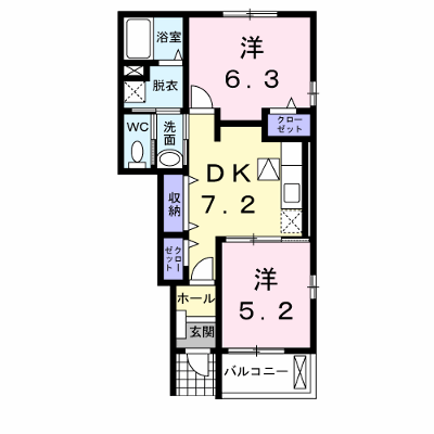 エテルノ　Ⅰ 105【管理NO：1-014474501-01040】 ★家具家電は申し込み後に搬入します★ ★2026年10月中旬入居可能★の物件画像