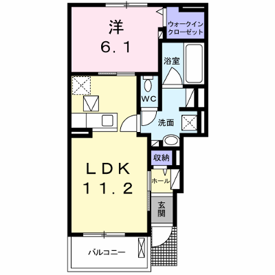 トライスターⅡ 103【管理NO：1-023319101-01030】 ★家具家電は申し込み後に搬入します★ ★2026年10月中旬入居可能★の物件画像