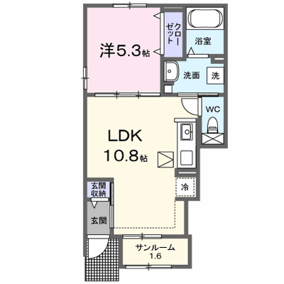 シンフォニー 101【管理NO：1-027962301-01010】 ★家具家電は申し込み後に搬入します★ ★2026年09月下旬入居可能★の物件画像