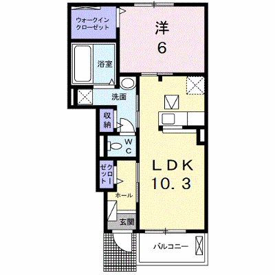 ルーチェ　ソラーレＡ 102【管理NO：1-024649401-01020】 ★家具家電は申し込み後に搬入します★ ★2026年09月下旬入居可能★の物件画像