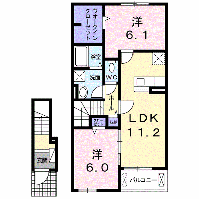 パレス・エフ 202【管理NO：1-024818001-02020】 ★家具家電は申し込み後に搬入します★ ★2026年09月下旬入居可能★の物件画像