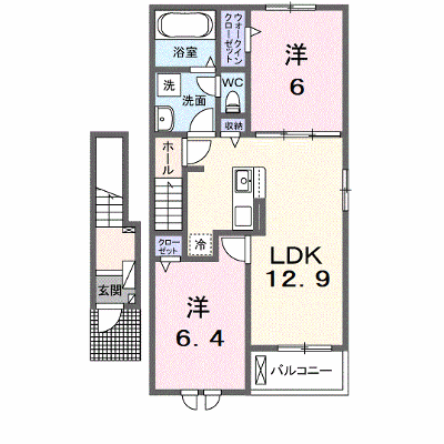サニースクエアⅡ 203【管理NO：1-026962401-02030】 ★家具家電は申し込み後に搬入します★の物件画像