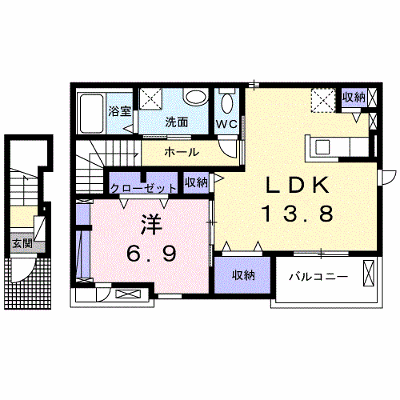 ココ・アポロ 203【管理NO：1-026421801-02030】 ★家具家電は申し込み後に搬入します★ ★2026年10月上旬入居可能★の物件画像