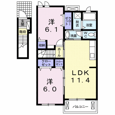 プラシード浜 202【管理NO：1-017565201-02020】 ★家具家電は申し込み後に搬入します★の物件画像