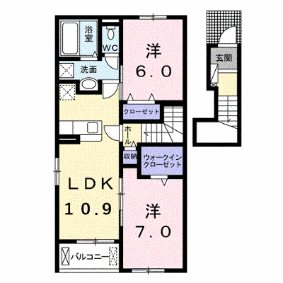 フィオーレ　Ａ 203【管理NO：1-026583901-02030】 ★家具家電は申し込み後に搬入します★ ★2026年10月中旬入居可能★の物件画像