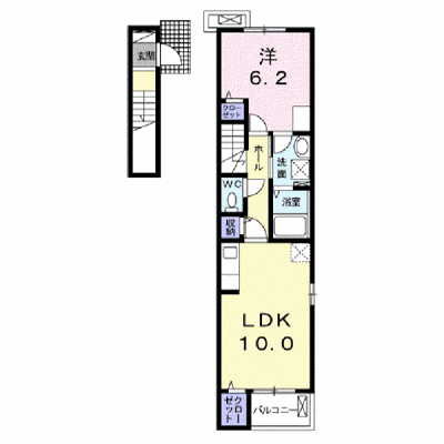 グランツＢ 201【管理NO：1-024807002-02010】 ★家具家電は申し込み後に搬入します★ ★2026年10月下旬入居可能★の物件画像