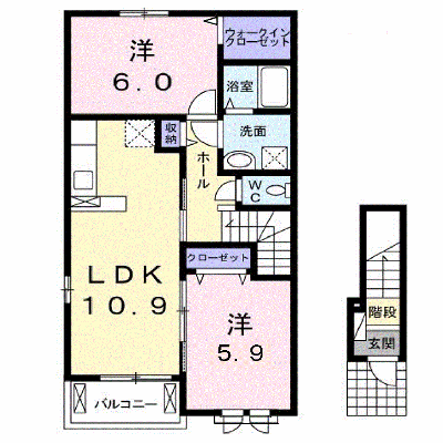 サニーレジデンス 201【管理NO：1-023778601-02010】 ★家具家電は申し込み後に搬入します★ ★2026年10月下旬入居可能★の物件画像