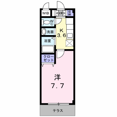 パル本城 103【管理NO：1-010895601-01030】 ★家具家電は申し込み後に搬入します★ ★2026年09月下旬入居可能★の物件画像