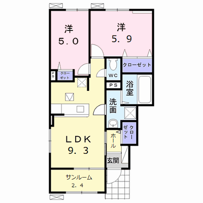 ベストライフ野面Ⅱ 101【管理NO：1-025091402-01010】 ★家具家電は申し込み後に搬入します★ ★2026年10月上旬入居可能★の物件画像