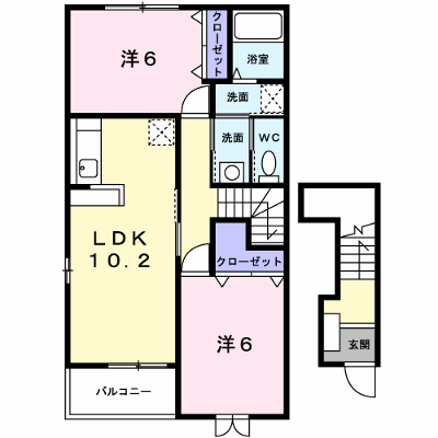 オアシス大内Ⅲ 201【管理NO：1-013737103-02010】 ★家具家電は申し込み後に搬入します★ ★2026年09月中旬入居可能★の物件画像