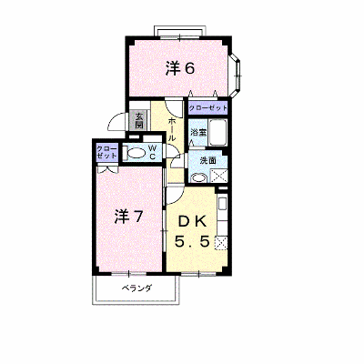 パストラル竹下 201【管理NO：1-007566401-02010】 ★家具家電は申し込み後に搬入します★ ★2026年09月下旬入居可能★の物件画像
