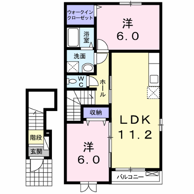 フラワーヒルズⅡ 203【管理NO：1-017014801-02030】 ★家具家電は申し込み後に搬入します★ ★2026年09月下旬入居可能★の物件画像