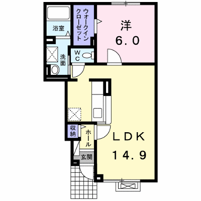 プリムローズ　エム 104【管理NO：1-020597601-01040】 ★家具家電は申し込み後に搬入します★ ★2026年10月上旬入居可能★の物件画像