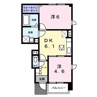 エレンシア 104【管理NO：1-013220801-01040】 ★家具家電は申し込み後に搬入します★ ★2026年09月下旬入居可能★の物件画像