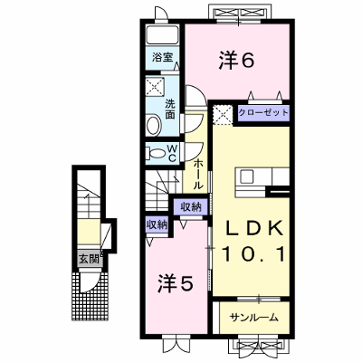 コンセール 204【管理NO：1-020152801-02040】 ★家具家電は申し込み後に搬入します★の物件画像