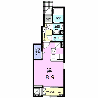 グラン　ピーノＣ 101【管理NO：1-025610301-01010】 ★家具家電は申し込み後に搬入します★ ★2026年10月中旬入居可能★の物件画像