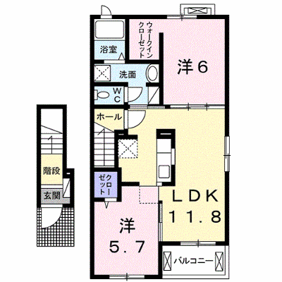 エトワール 203【管理NO：1-021987601-02030】 ★家具家電は申し込み後に搬入します★ ★2026年10月中旬入居可能★の物件画像