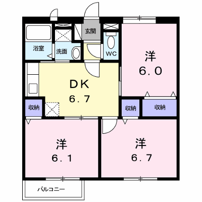 ルミエールコート　Ｂ 201【管理NO：1-007300402-02010】 ★家具家電は申し込み後に搬入します★ ★2026年10月中旬入居可能★の物件画像