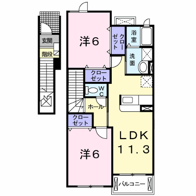 レーベンツォーネⅢ 203【管理NO：1-014383401-02030】 ★家具家電は申し込み後に搬入します★ ★2026年09月下旬入居可能★の物件画像