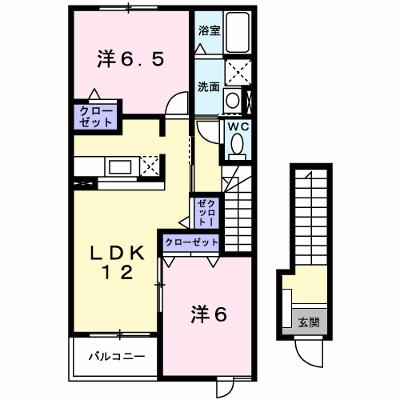 グリーン　リーブズⅡ 202【管理NO：1-016504702-02020】 ★家具家電は申し込み後に搬入します★ ★2026年10月中旬入居可能★の物件画像
