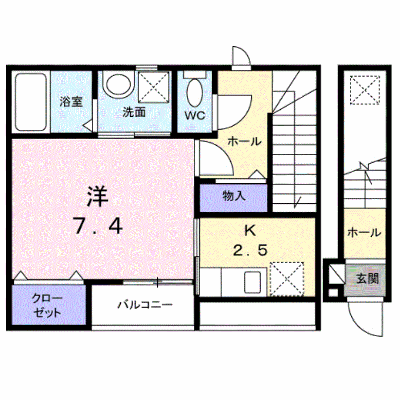 本町１丁目アパート 202【管理NO：1-028452501-02020】 ★家具家電は申し込み後に搬入します★ ★2027年02月上旬入居可能★の物件画像