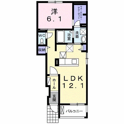ボヌール・Ｌ 102【管理NO：1-020810401-01020】 ★家具家電は申し込み後に搬入します★ ★2026年09月下旬入居可能★の物件画像