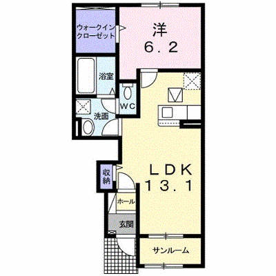 ノーブルＡ 104【管理NO：1-026518901-01040】 ★家具家電は申し込み後に搬入します★ ★2026年10月中旬入居可能★の物件画像