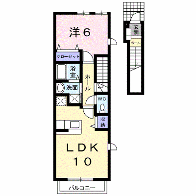 プレッソ 201【管理NO：1-015951101-02010】 ★家具家電は申し込み後に搬入します★ ★2026年11月上旬入居可能★の物件画像