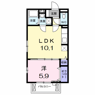 サニーヒル 204【管理NO：1-021475601-02040】 ★家具家電は申し込み後に搬入します★ ★2026年10月上旬入居可能★の物件画像