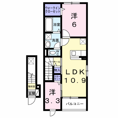 ＨＭＳ７７ 206【管理NO：1-028769101-02050】 ★家具家電は申し込み後に搬入します★ ★2027年01月下旬入居可能★の物件画像
