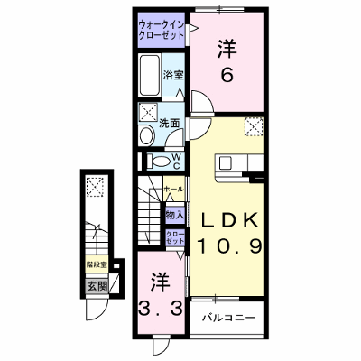 ＨＭＳ７７ 205【管理NO：1-028769101-02040】 ★家具家電は申し込み後に搬入します★ ★2027年01月下旬入居可能★の物件画像