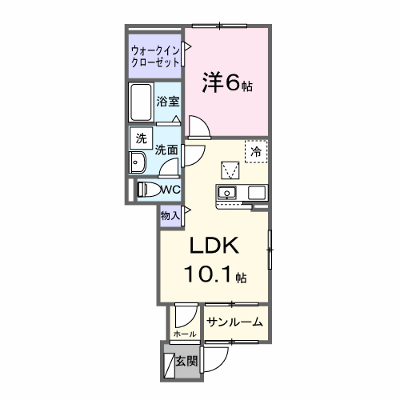 ＨＭＳ７７ 106【管理NO：1-028769101-01050】 ★家具家電は申し込み後に搬入します★ ★2027年01月下旬入居可能★の物件画像