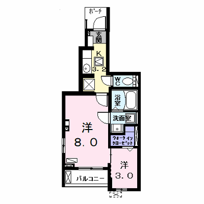 アルドーレ（Ａｒｄｏｒｅ） 105【管理NO：1-025863901-01040】 ★家具家電は申し込み後に搬入します★の物件画像