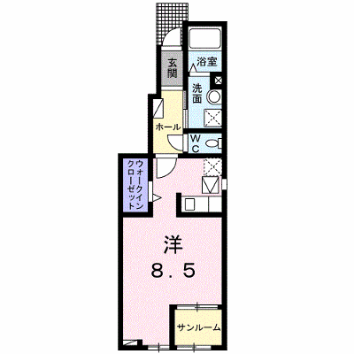 パラッツォ　ヴィヴィ 101【管理NO：1-025665601-01010】 ★家具家電は申し込み後に搬入します★ ★2026年10月中旬入居可能★の物件画像