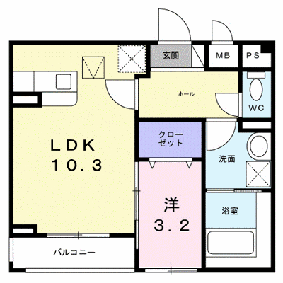 メゾン・ド・Ｋ　天神川 101【管理NO：1-028658601-01010】 ★家具家電は申し込み後に搬入します★ ★2026年10月上旬入居可能★の物件画像