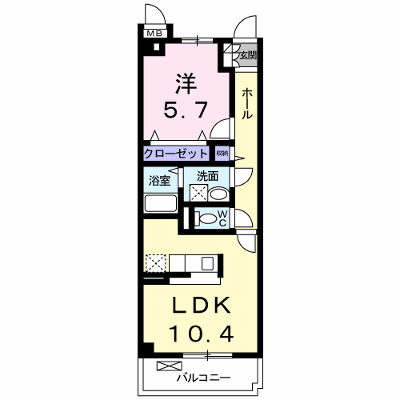 ラ・ボンボニエール 307【管理NO：1-017596801-03060】 ★家具家電は申し込み後に搬入します★ ★2026年10月上旬入居可能★の物件画像