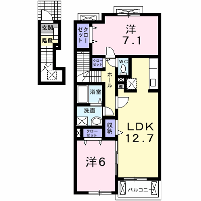 クラッセ壱番館 203【管理NO：1-015204801-02030】 ★家具家電は申し込み後に搬入します★ ★2026年10月上旬入居可能★の物件画像